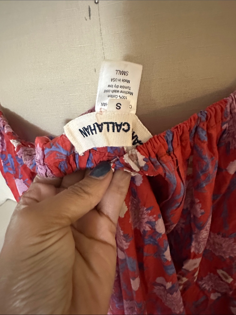 Caron Callahan aster dress poppy red - Picture 5 of 7